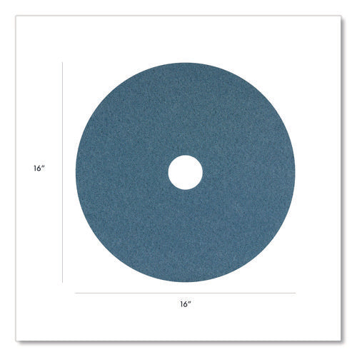 Image of Americo® Blue Cleaner Pad, 16" Diameter, Blue, 5/Carton