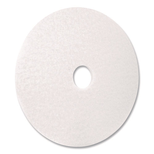 Image of Americo® Polishing Pads, 18" Diameter, White, 5/Carton