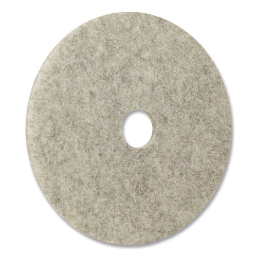 Image of Americo® Combo Burnishing Pads, 28" Diameter, Gray, 5/Carton