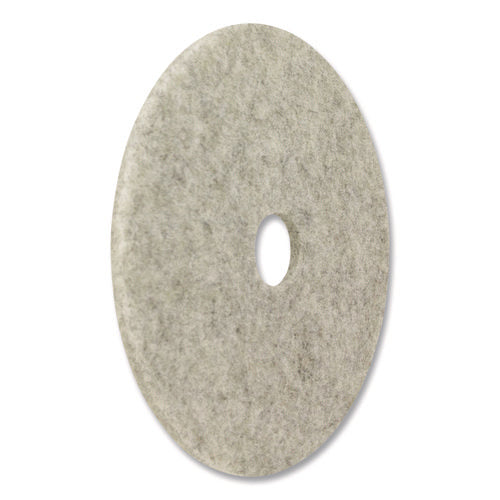 Image of Americo® Combo Burnishing Pads, 28" Diameter, Gray, 5/Carton