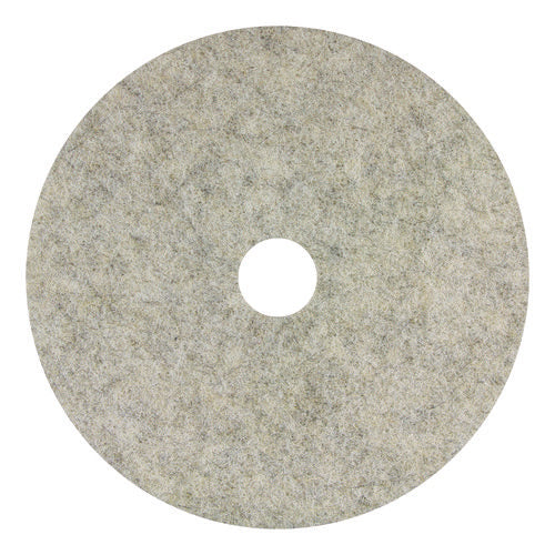 Image of Americo® Combo Burnishing Pads, 28" Diameter, Gray, 5/Carton