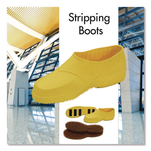 Image of Americo® Stripping Boots, Large, Yellow, 2/Pack