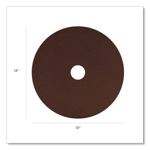 Image of Americo® EcoPrep EPP Specialty Pads, 15" Diameter, Maroon, 10/Carton