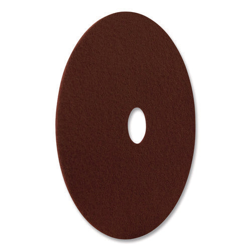 Image of Americo® EcoPrep EPP Specialty Pads, 15" Diameter, Maroon, 10/Carton