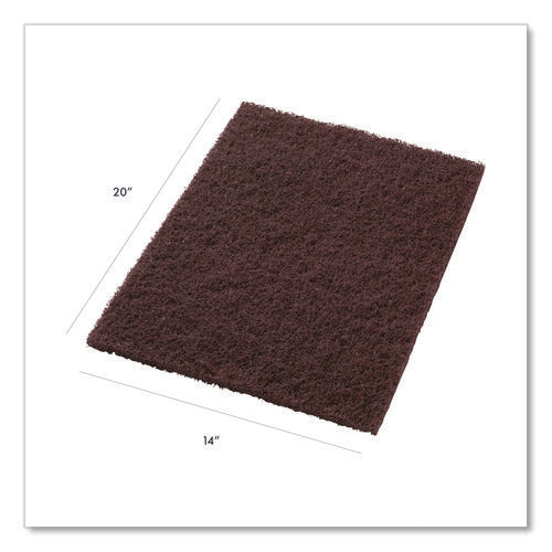 Image of Americo® Dominator Strip Pad, 14 x 20, Burgundy, 5/Carton