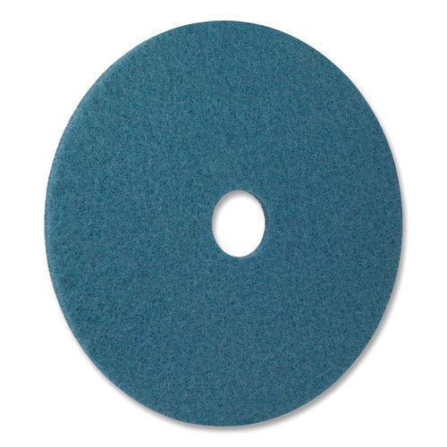 Image of Americo® Blue Cleaner Pad, 16" Diameter, Blue, 5/Carton