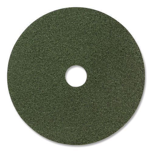 Image of Americo® Black Diamond 3000 Grit Diamond Pad, 28" Diameter, Black/Green, 2/Carton