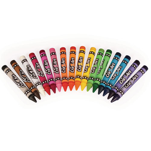 Image of Cra-Z-Art® Washable Jumbo Crayons, 16 Assorted Colors, 16/pack