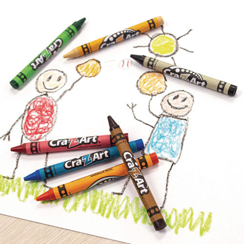 Image of Cra-Z-Art® Washable Jumbo Crayons, 16 Assorted Colors, 16/pack