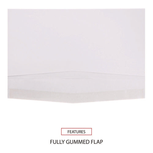Image of Universal® Open-Side Business Envelope, #9, Square Flap, Gummed Closure, 3.88 x 8.88, White, 500/Box