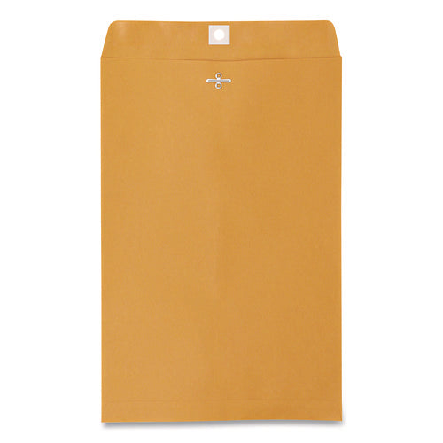 Image of Universal® Kraft Clasp Envelope, #98, Square Flap, Clasp/gummed Closure, 10 X 15, Brown Kraft, 100/box
