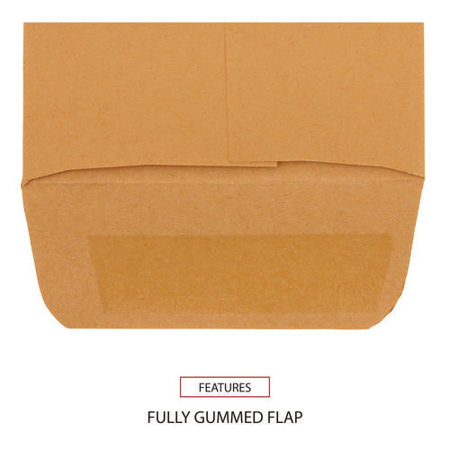 Image of Universal® Kraft Coin Envelope, #5 1/2, Round Flap, Gummed Closure, 3.13 X 5.5, Light Brown Kraft, 500/box