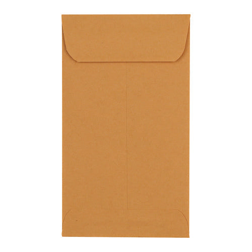 Image of Universal® Kraft Coin Envelope, #5 1/2, Round Flap, Gummed Closure, 3.13 X 5.5, Light Brown Kraft, 500/box