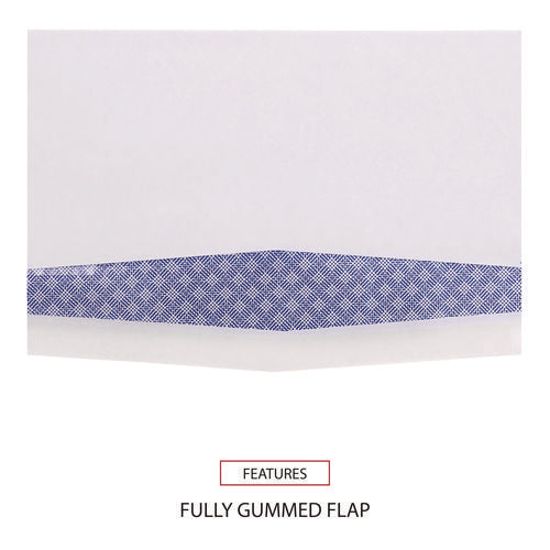 Image of Universal® Double Window Business Envelope, #9, Commercial Flap, Gummed Closure, 3.88 x 8.88, White, 500/Box