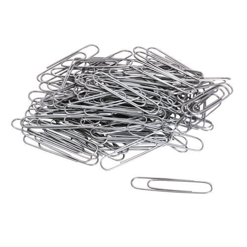 Image of Universal® Paper Clips, Jumbo, Smooth, Silver, 100 Clips/Box, 10 Boxes/Pack
