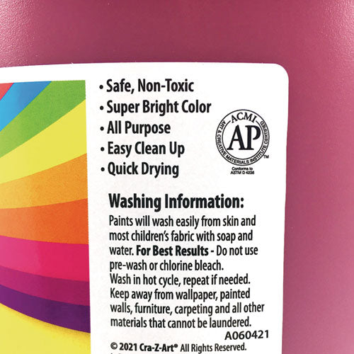 Image of Cra-Z-Art® Washable Kids Paint, Red, 1 Gal Bottle