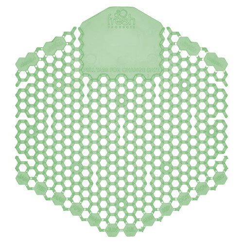 Image of Fresh Products Wave 3d Urinal Deodorizer Screen, Cucumber Melon Scent, Green, 10/box