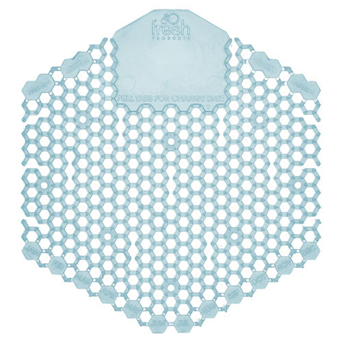 Image of Fresh Products Wave 3d Urinal Deodorizer Screen, Ocean Mist Scent, Blue, 10/box, 6 Boxes/carton