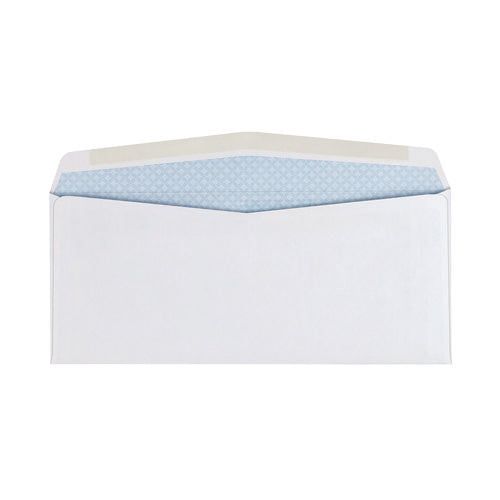 Image of Quality Park Double Window Security-Tinted Check Envelope, #10, Commercial Flap, Gummed Closure, 4.13 X 9.5, White, 500/box