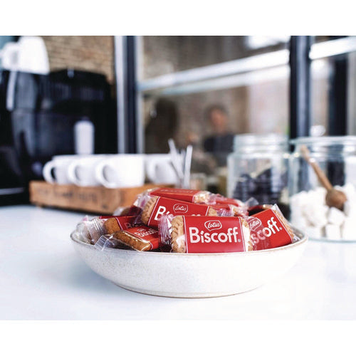 Image of Biscoff Cookies Dispenser Box, Caramel Cookie, 0.22 oz Bag, 150/Carton