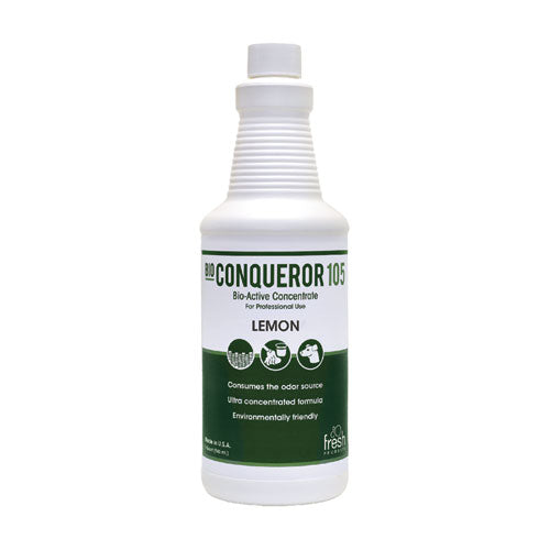 Image of Fresh Products Bio Conqueror 105 Enzymatic Odor Counteractant Concentrate, Citrus, 32 Oz Bottle, 12/carton