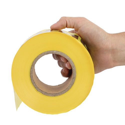 Image of Great Neck® Caution Safety Tape, Non-Adhesive, 3" X 1,000 Ft, Yellow