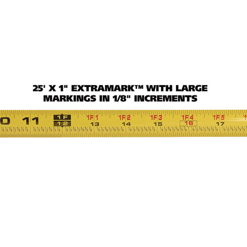 Image of Great Neck® ExtraMark Power Tape, 1" x 25 ft, Steel, Orange/Black