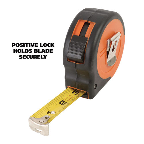 Image of Great Neck® ExtraMark Power Tape, 1" x 25 ft, Steel, Orange/Black
