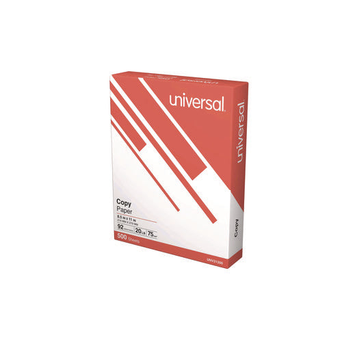 Image of Universal® Copy Paper Convenience Carton, 92 Bright, 20 lb Bond Weight, 8.5 x 11, White, 500 Sheets/Ream, 8 Reams/Carton