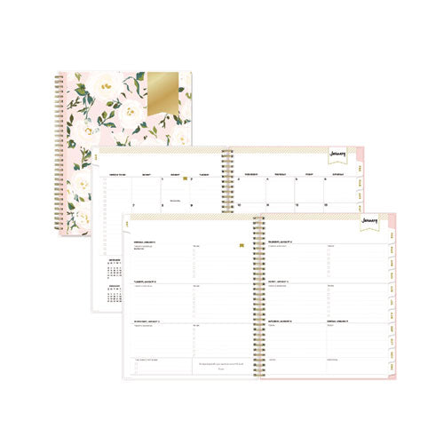 Image of Blue Sky® Day Designer Coming Up Roses Create-Your-Own Cover Weekly/Monthly Planner, Roses Artwork, 11 x 8.5, 12-Month (Jan-Dec): 2025