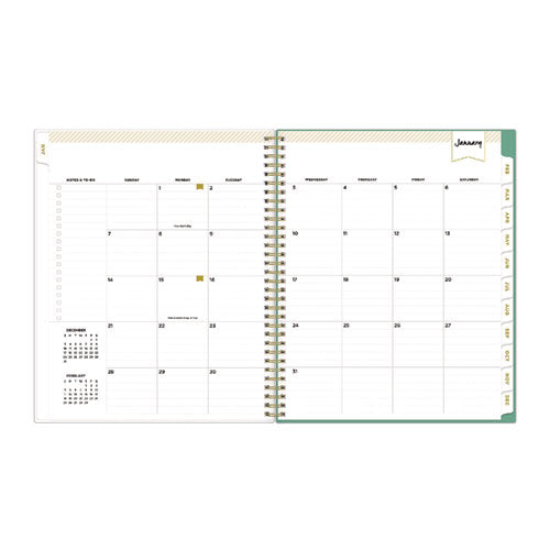 Image of Blue Sky® Day Designer Peyton Create-Your-Own Cover Weekly/Monthly Planner, Floral Artwork, 11 x 8.5, White, 12-Month (Jan-Dec): 2025