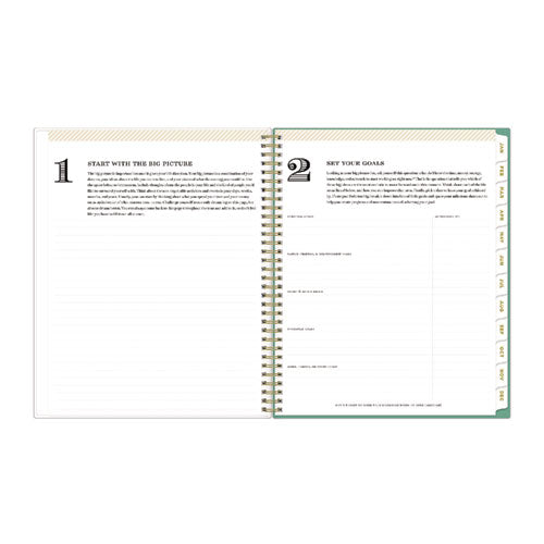 Image of Blue Sky® Day Designer Peyton Create-Your-Own Cover Weekly/Monthly Planner, Floral Artwork, 11 x 8.5, White, 12-Month (Jan-Dec): 2025