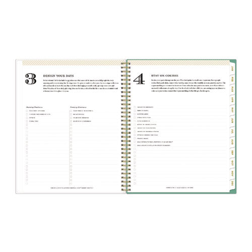 Image of Blue Sky® Day Designer Peyton Create-Your-Own Cover Weekly/Monthly Planner, Floral Artwork, 11 x 8.5, White, 12-Month (Jan-Dec): 2025
