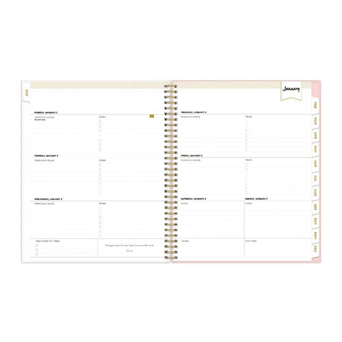 Image of Blue Sky® Day Designer Coming Up Roses Create-Your-Own Cover Weekly/Monthly Planner, Roses Artwork, 11 x 8.5, 12-Month (Jan-Dec): 2025