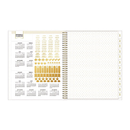 Image of Blue Sky® Day Designer Coming Up Roses Create-Your-Own Cover Weekly/Monthly Planner, Roses Artwork, 11 x 8.5, 12-Month (Jan-Dec): 2025