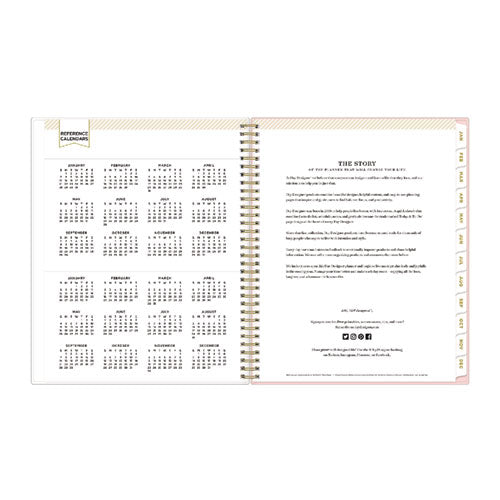 Image of Blue Sky® Day Designer Coming Up Roses Create-Your-Own Cover Weekly/Monthly Planner, Roses Artwork, 11 x 8.5, 12-Month (Jan-Dec): 2025