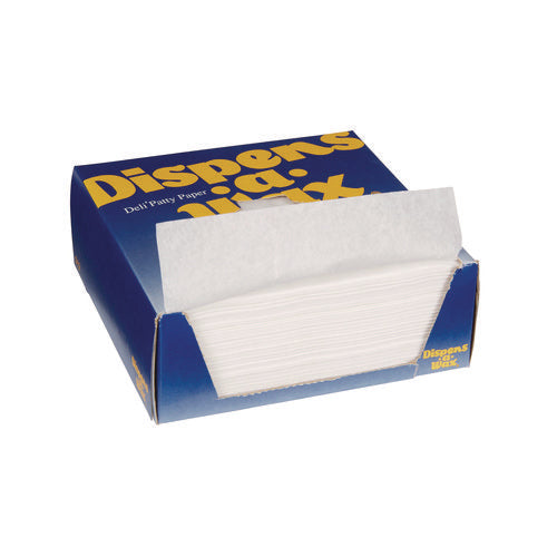 Image of Dixie® Dispens-A-Wax Waxed Deli Patty Paper, 5.5 x 5.5, 1,000/Box, 24 Boxes/Carton