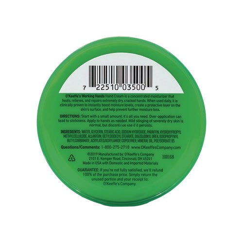 Image of O'Keeffe's® Working Hands Cream, 3.4 oz Jar, Unscented