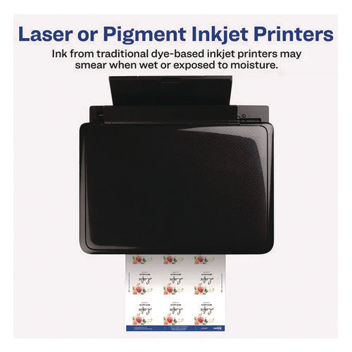 Image of Avery® Laser/Inkjet Multipurpose Label, 2 x 2, White, 12/Sheet, 8 Sheets/Pack