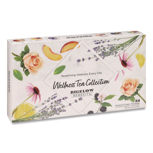 Image of Bigelow® Benefits Wellness Tea Bags, Assorted Flavors, 64/Box