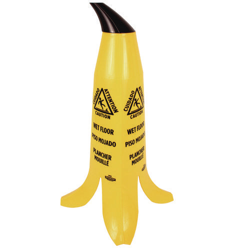 Image of Impact® Banana Wet Floor Cones, 11 X 11.15 X 23.25, Yellow/brown/black