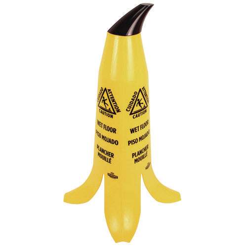 Image of Impact® Banana Wet Floor Cones, 11 X 11.15 X 23.25, Yellow/brown/black