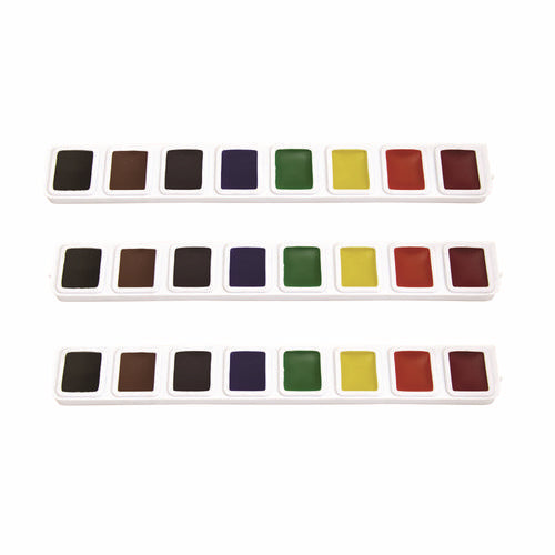 Image of Prang® Washable Watercolor Paint, 8 Assorted Colors, 3/Box