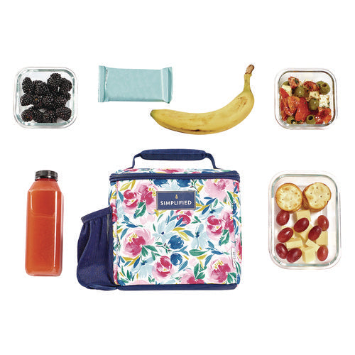 Image of fit + fresh Simplified Lunch Bag, 9.25 x 5 x 9, Multicolor Floral