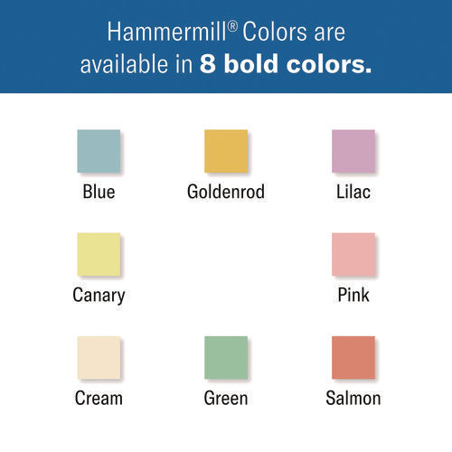 Image of Hammermill® Colors Print Paper, 20 lb Bond Weight, 8.5 x 14, Canary, 500/Ream