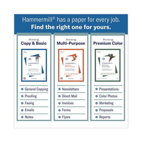 Image of Hammermill® Colors Print Paper, 20 lb Bond Weight, 8.5 x 14, Canary, 500/Ream