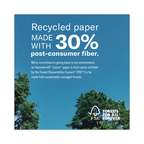 Image of Hammermill® Colors Print Paper, 20 lb Bond Weight, 8.5 x 14, Canary, 500/Ream