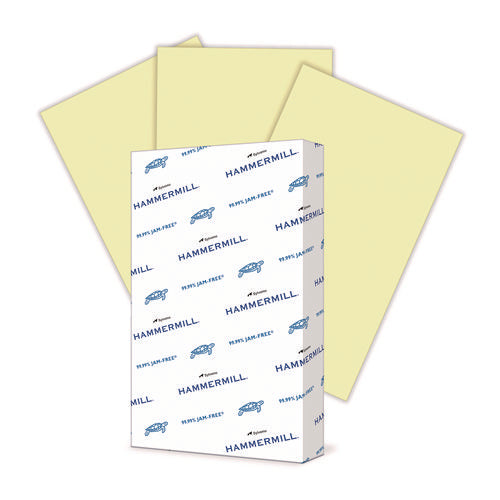 Image of Hammermill® Colors Print Paper, 20 lb Bond Weight, 8.5 x 14, Canary, 500/Ream
