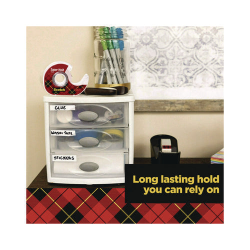 Image of Scotch® Super-Hold Wide Invisible Tape, 1.5" x 18 yds, Crystal Clear