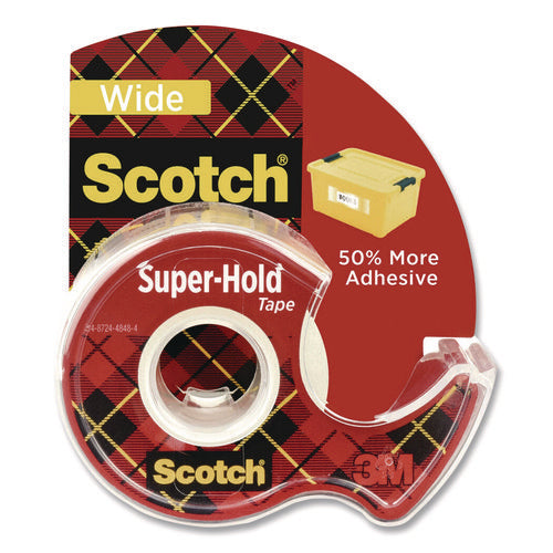 Image of Scotch® Super-Hold Wide Invisible Tape, 1.5" x 18 yds, Crystal Clear